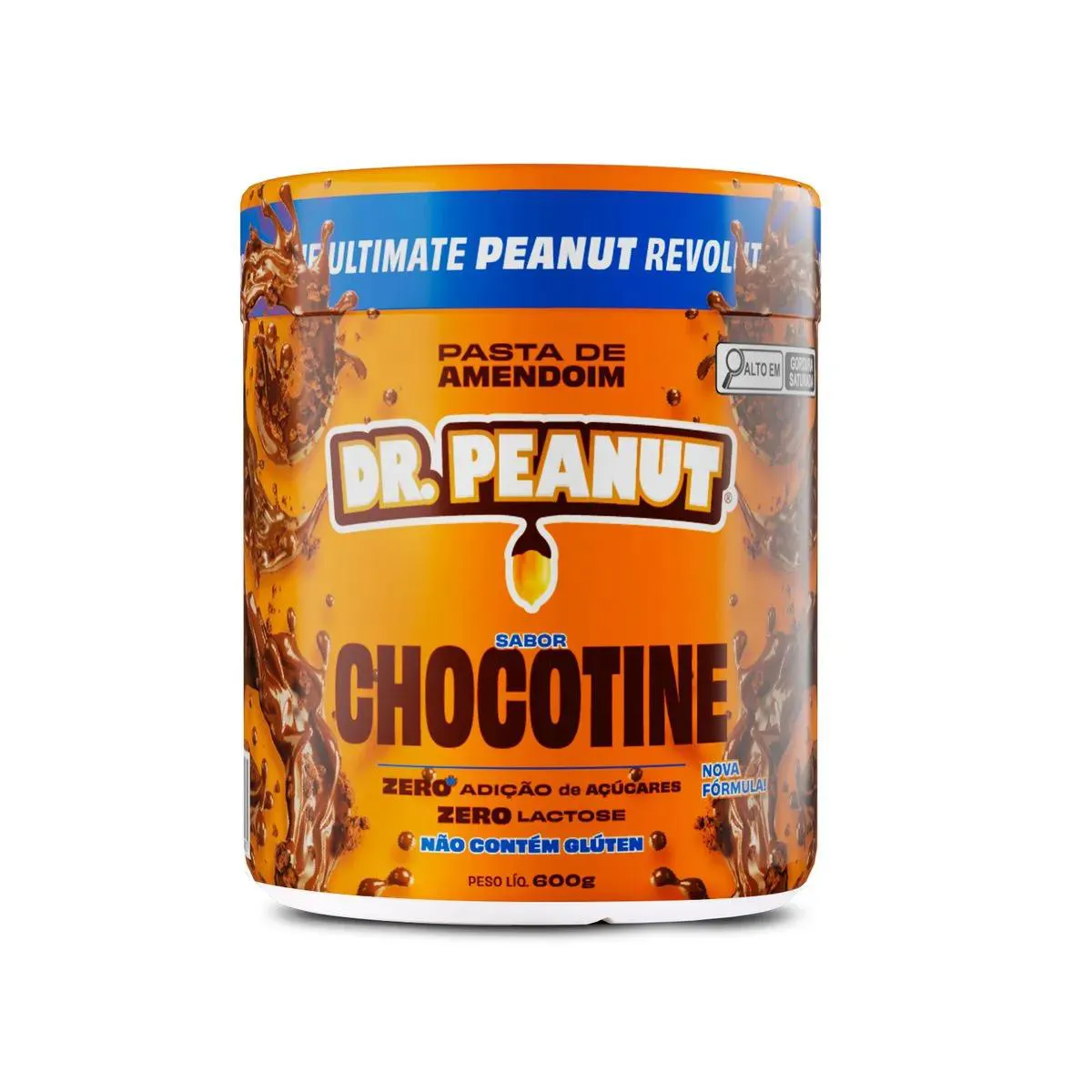 Pasta de Amendoim Sabor Chocotine com Whey Protein Dr. Peanut 600g