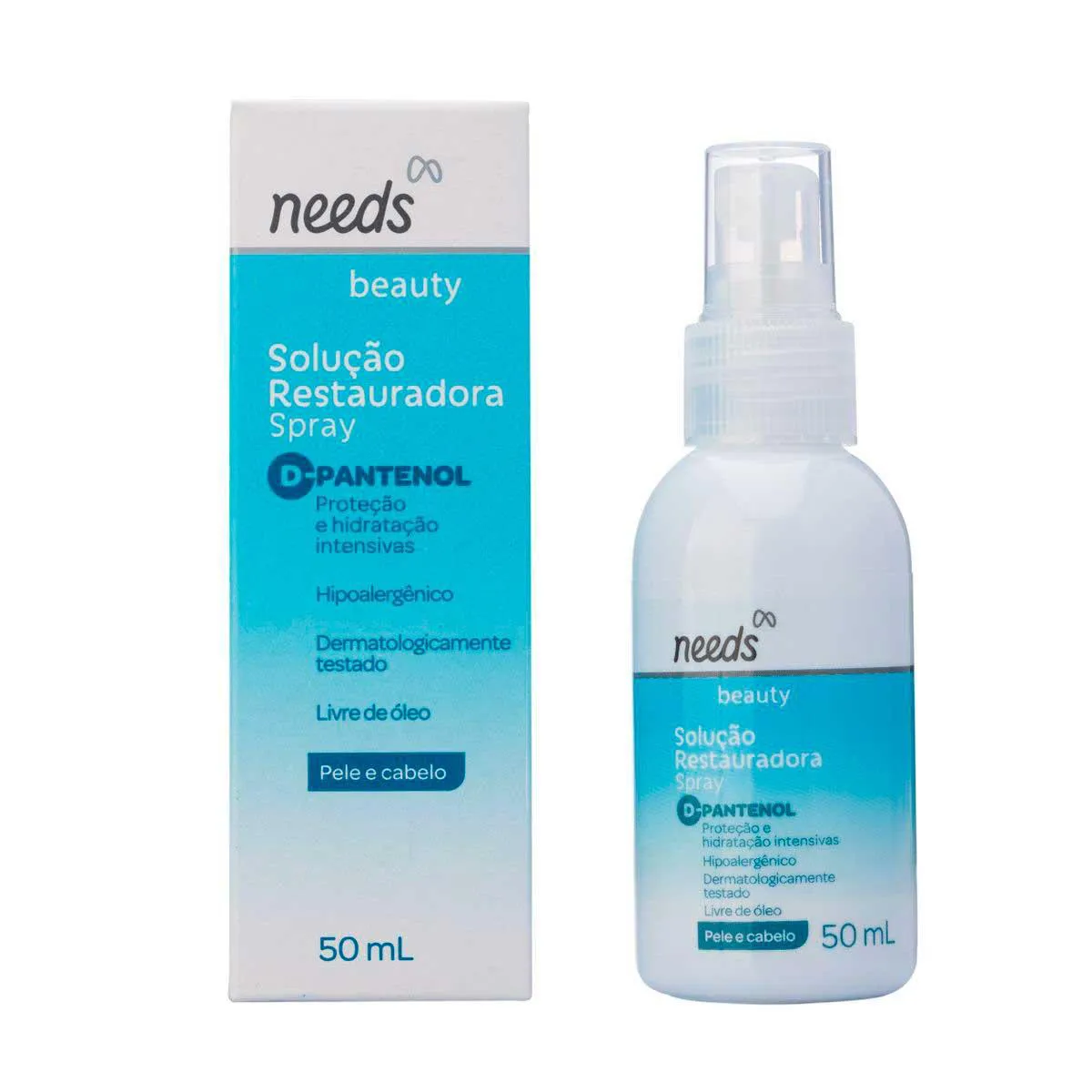Spray Restaurador Needs Beauty D-Pantenol Pele e Cabelo 50ml