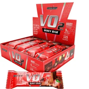 Barra de Proteína Vo2 Slim Integralmédica Morango 30g 12 unidades